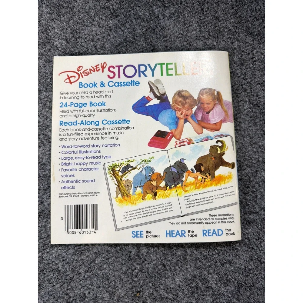 Vintage 1977 Disney Brer Rabbit Tar Baby Book & Plush Set Brer Fox Bear Rare